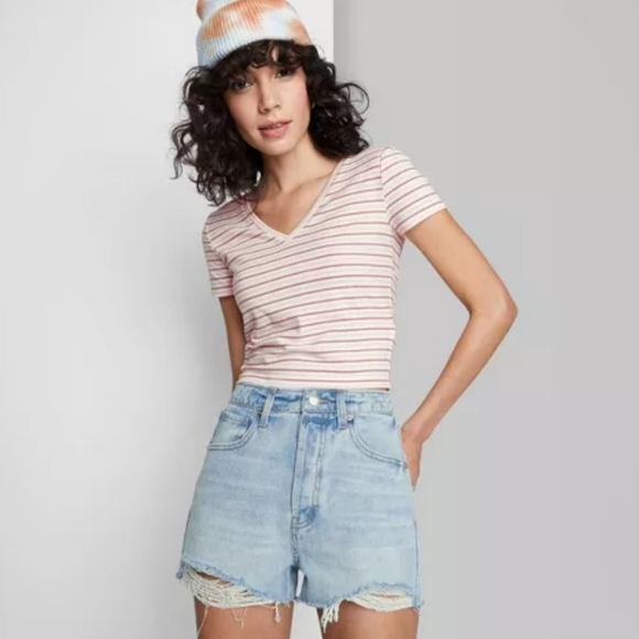 wild fable Pants - Wild Fable | Women's Super-High Rise Cut-Off Denim Jean Shorts | Size 8